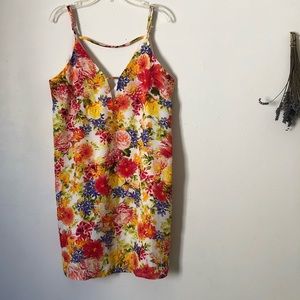 colorful floral dress